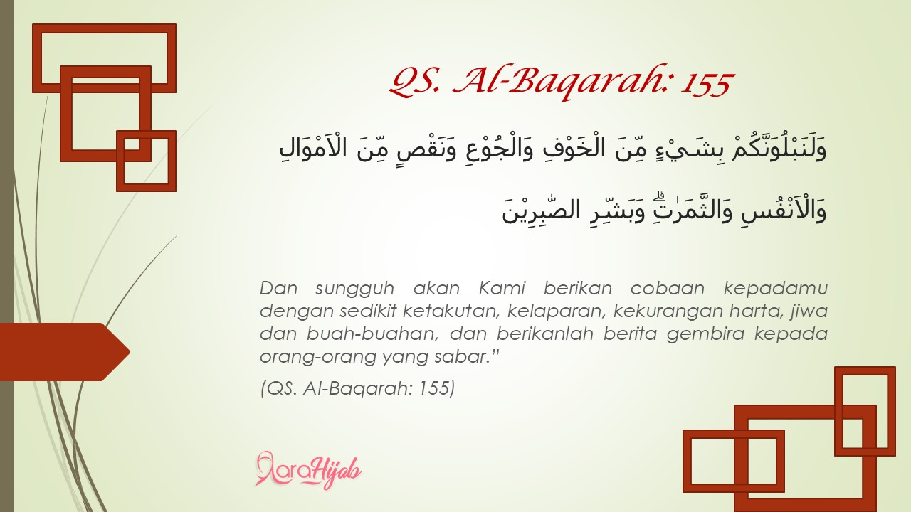 QS. Al-Baqarah ayat 155 (Arab dan Terjemahan)